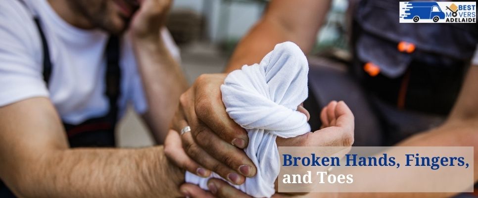 moving injury is a broken hand, finger, or toe